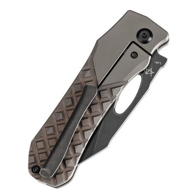 KANSEPT Loki Blackwash CPM S35VN Bronzed Anodized Titanium Frame Lock K1058B4 - KNIFESTOCK