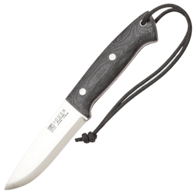 Joker Ranger Knife with Canvas Micarta Handle, Scandi Grind, 11 cm Blade with Firesteel CM143-P - KNIFESTOCK
