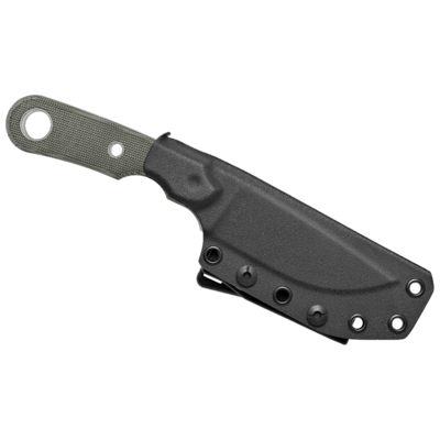 Viper BASIC1 Drop Point Stonewash D2, Green Canvas Micarta, Kydex VT4028CG - KNIFESTOCK