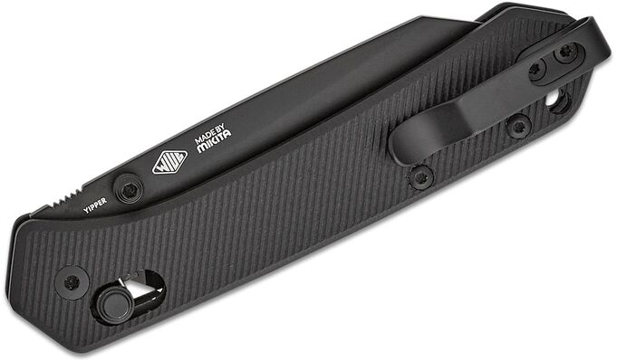 MKM YIPPER – MAGNACUT BLACK COAT.bld - BLK G10 hdl, CROSS BAR LOCK MK YP-GBKB - KNIFESTOCK