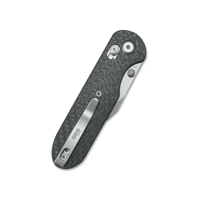 GEO Knife Ethereal Cutter SW M390 Blade Black Carbon Fiber - KNIFESTOCK