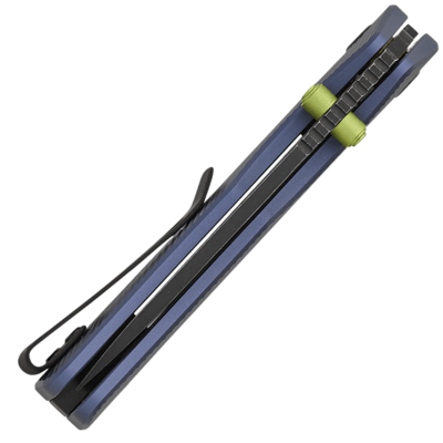 Vosteed Marten 154CM Black Stonewash Aluminium Violet A1603 - KNIFESTOCK