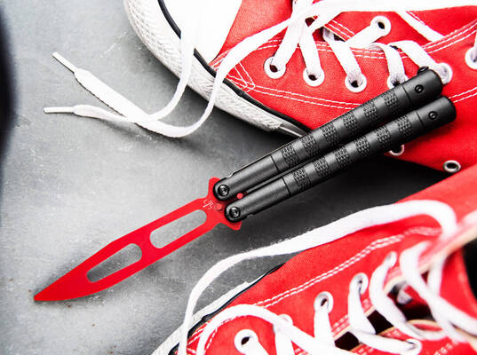 Böker Plus Balisong Relack Trainer Red/Black 01BP0049 - KNIFESTOCK