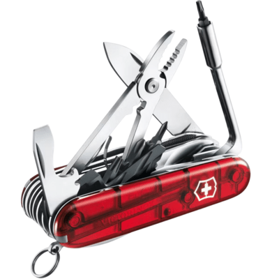 Victorinox CYBER TOOL 41, rosso traslucido 1.7775.T - KNIFESTOCK