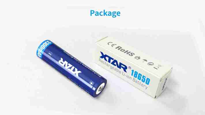 Xtar 18650 3300mAh-XTAR 3300mAh 18650 rechargeable battery - KNIFESTOCK