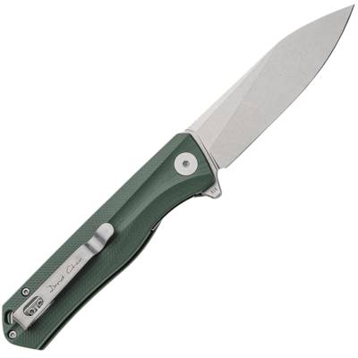 Petrified Fish PF818 Forward Stonewashed D2 Green G10 PF818GRW - KNIFESTOCK