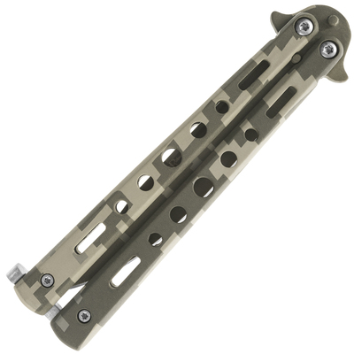 JKR BUTTERFLY KNIFE BLADE 10cm Desert Camo JKR721 - KNIFESTOCK