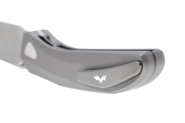 MKM DETONARIO – M390 SW lama - MANICO IN ALLUMINIO ANODIZZATO TITANIO &amp; CLIP, LINER LOCK IN ACCIAIO  - KNIFESTOCK