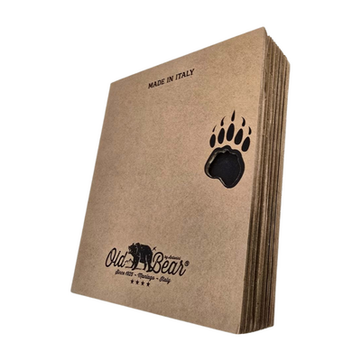 Old Bear Book shaped gift box Old Bear knife 9307/19_LN + sheath in leather, art FO.9300/13-CX OB.GI - KNIFESTOCK