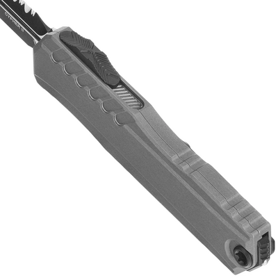 Microtech CYPHER II D/E ЧЕРЕН ПЪЛЕН СЕРРАТИВЕН НАТУРАЛЕН ПРОЗРАЧЕН 1242-3NC - KNIFESTOCK