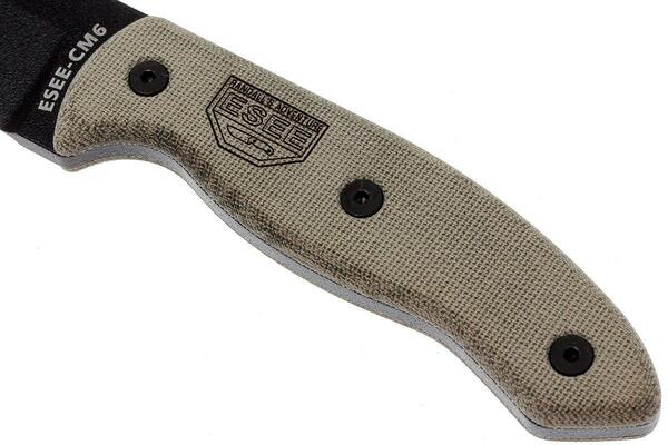 ESEE Plain Edge, Black Kydex Sheath, Clip Plate ESEE-CM-6 - KNIFESTOCK