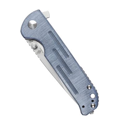 Kizer Justice Liner Lock Knife Blue Denim Micarta - V4543N3 - KNIFESTOCK