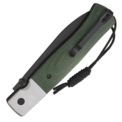 CJRB Glacier Grün, Stonewashed Stahl + Micarta - J1961-BMGN - KNIFESTOCK