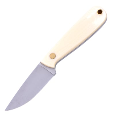 Brisa Necker 70-Ivory micarta 12C27 Flat Sheath Multicarry 70 BRS-007-9808-1548 - KNIFESTOCK