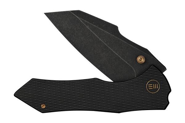 WE High-Fin XL Gavko Knives Titanium Handle Black Stonewashed CPM 20CV Framelock WE24010-1 - KNIFESTOCK