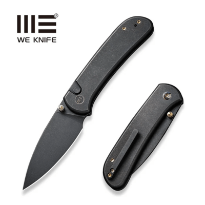 WE Knife Qubit Black Titanium Handle WE22030F-1 - KNIFESTOCK