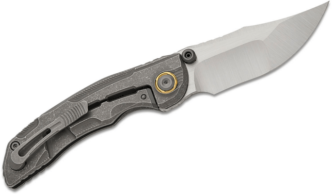 Kizer SLIVER WING (Limited version) M390 Satin Titanium Handles ZX-FK01A3 - KNIFESTOCK