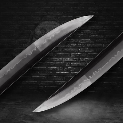 DELLINGER TSUNAMI KATANA JAPONAISE T-10 YOKOTE-CHOJI MIDARE HAMON ST-75 - KNIFESTOCK