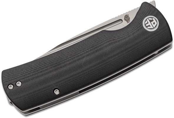 Petrified Fish PFP01Beluga Homokfúvott K110 Fekete G10 PFP01D - KNIFESTOCK