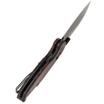 Tenable Knives Model 6 Blackwash 14C28N, Piros &amp; Fekete G-mascus T1022V7 - KNIFESTOCK
