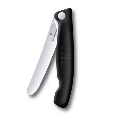 Victorinox Swiss Classic Skladací, ovocie/zelenina, 11cm, hladká čepeľ, čierny - KNIFESTOCK