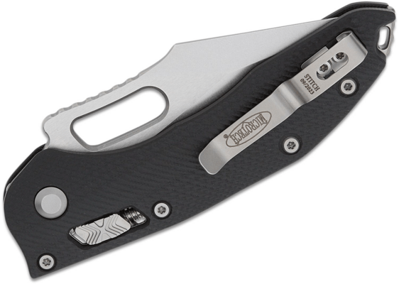 Microtech STITCH S/E RAM - LOK FLUTED G-10 BLACK STD 169RL-10FLGTBK - KNIFESTOCK