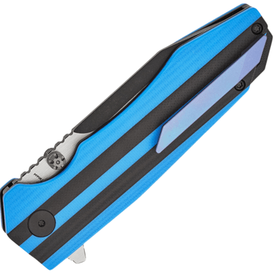Petrified Fish PFP08 Mocado Black Stonewash K110 Blue &amp; Black G10 PFP08BDW - KNIFESTOCK