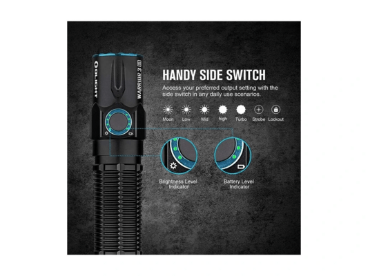 Olight ORB3-217C505000mAh 3.6V 21700 Warrior 3S (Dream Blue) - KNIFESTOCK