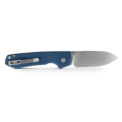 Vosteed Raccoon(Top Liner Lock) 14C28N Satin Blue Micarta A2905 - KNIFESTOCK