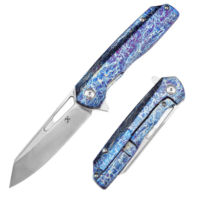 Kansept Shard Satin CPM-S35VN Lightning Strike Anodized Titanium K1006A16 - KNIFESTOCK