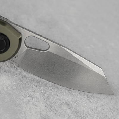 Vosteed Ankylo Elmax Stonewash, Olive Drab Aluminium A1918 - KNIFESTOCK