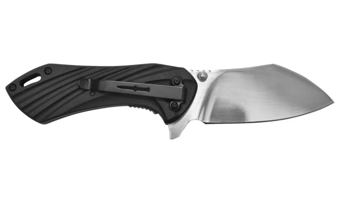 CAMILLUS CHUNK / 7.25&quot; OVERALL / CLEAVER BLADE / 420SS / BLACK GFN HANDLE CAM-19599 - KNIFESTOCK