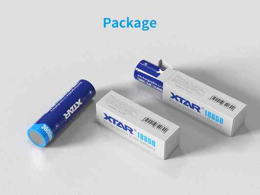Xtar 18650 3600mAh-XTAR 3600mAh 18650 rechargeable battery - KNIFESTOCK
