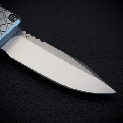 Ocaso Lucent Automaattinen OTF Mini (CA Laillinen) Satin 18LMS - KNIFESTOCK