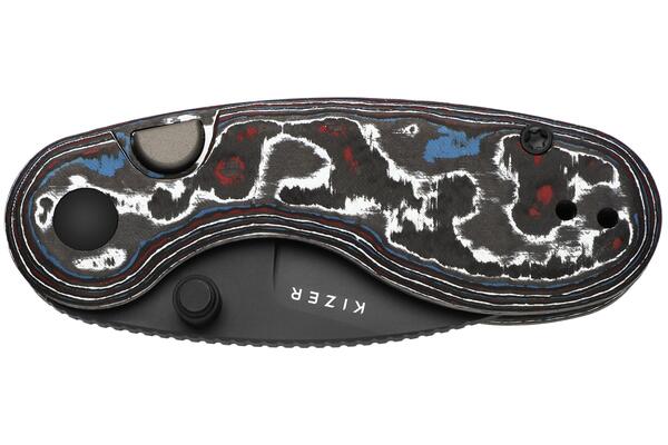 Kizer Microbe M390, Matt DLC Ultra, Fat Carbon Ki2742A2 - KNIFESTOCK