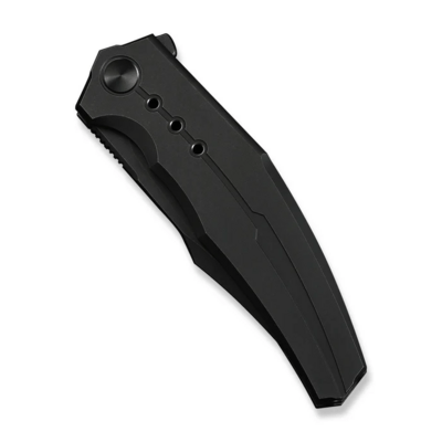 WE Knife Kyklos Black Titanium HandleBlack Stonewashed Bohler M390 BladeFrame Lock - KNIFESTOCK