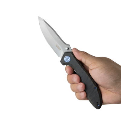 Kubey Ruckus Liner Lock Folding Knife Ti Handle, Bead Blasted CPM 20CV KB314p - KNIFESTOCK