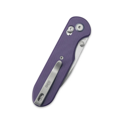 GEO Knife Ethereal Cutter SW M390 Blade Purple G10 - KNIFESTOCK