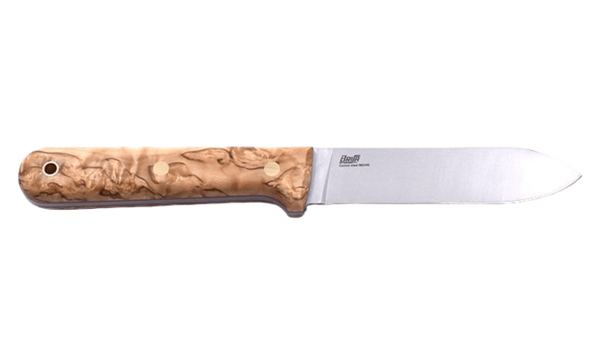 Brisa Kephart 115 - Stabilized curly birch 80CrV2 Flat Sheath kephart 115 BR-274-66654-1566 - KNIFESTOCK