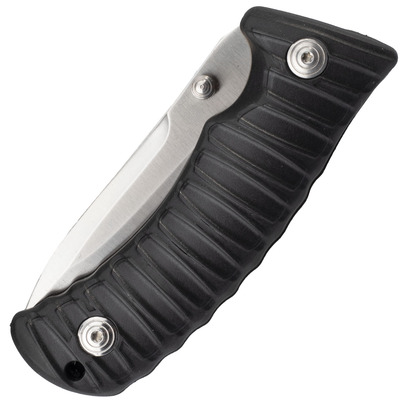 BLACK FOX metsästyspuukko DROP POINT BLD 440C MUSTA KAHVA NYLON KUMI BF-130B - KNIFESTOCK