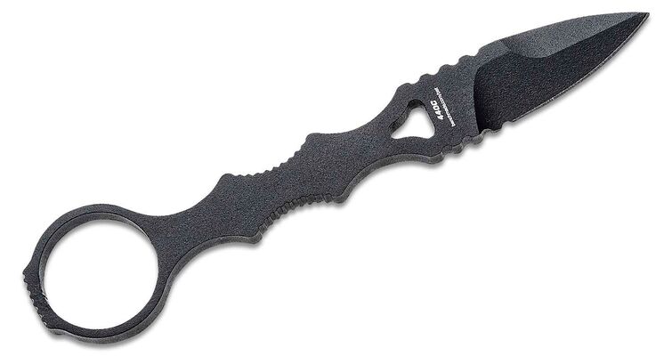 Benchmade 177BK Mini SOCP Dagger 440C SS Black Blade, Black Molded Sheath - KNIFESTOCK