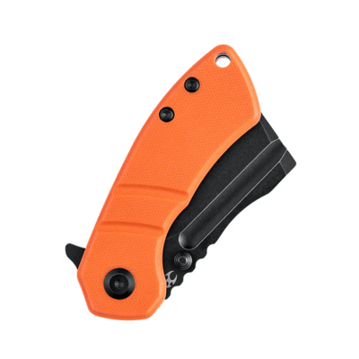 Kansept Korvid M Black TiCn Coated 154CM Orange G10 T2030A7 - KNIFESTOCK