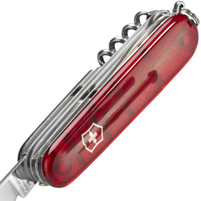 Victorinox HUNTSMAN, red translucent 1.3713.T - KNIFESTOCK