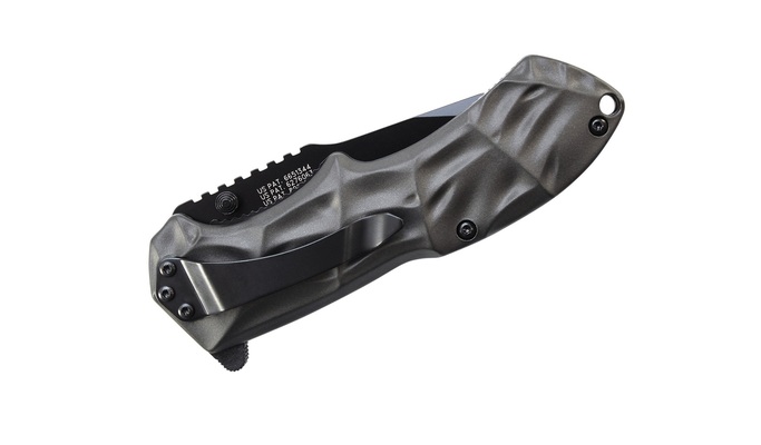 Smith and Wesson 3. generacja Black Ops M.A.G.I.C. Assist Liner Lock Folder z czarnym ostrzem typu d - KNIFESTOCK