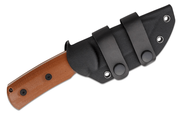 Petrified Fish PFP01FBeluga Satin N690 Barna Micarta PFP01FBRMS - KNIFESTOCK