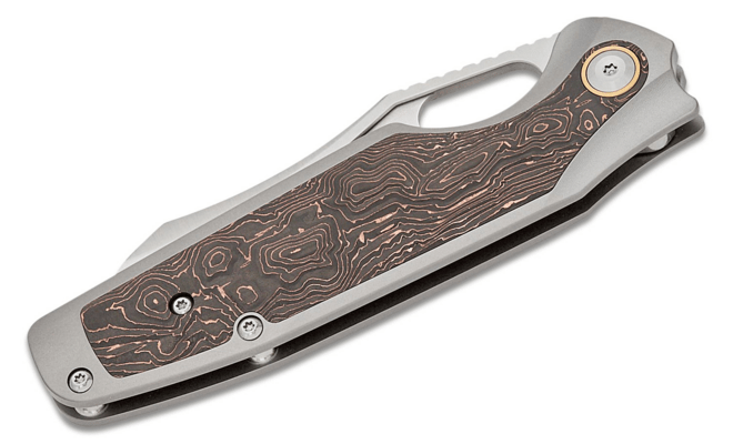 Kansept Tuckamore Satin CPM 20CV Titanium + Copper Carbon Fiber K1052A2 - KNIFESTOCK