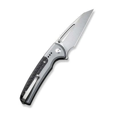 CIVIVI Sentinel Strike Gray Aluminum Handle With Black FRN Integral Spacer Stonewashed K110 Blade C2 - KNIFESTOCK