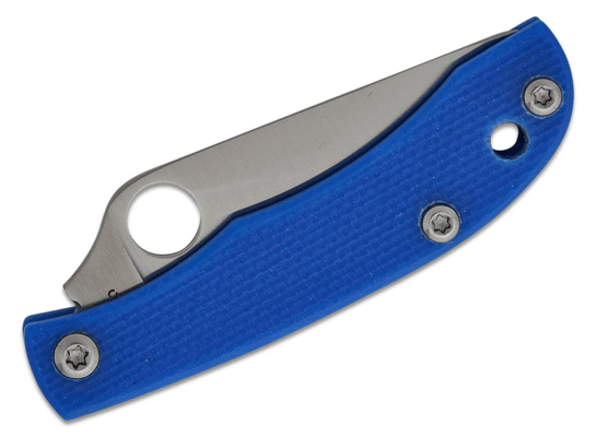 Spyderco HONEYBEE BLUE G-10 PLAINEDGE - KNIFESTOCK