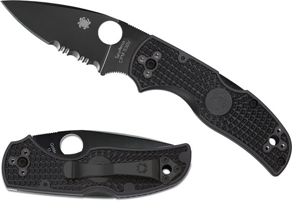 Spyderco Native 5 Lightweight Black Black Blade C41PSBBK5 - KNIFESTOCK