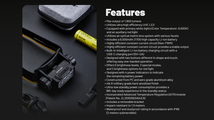 Nitecore HC70 UHE HC70 UHE - KNIFESTOCK